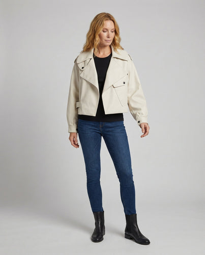 Damen Lederjacke - Schick und LanglShopnoryig
