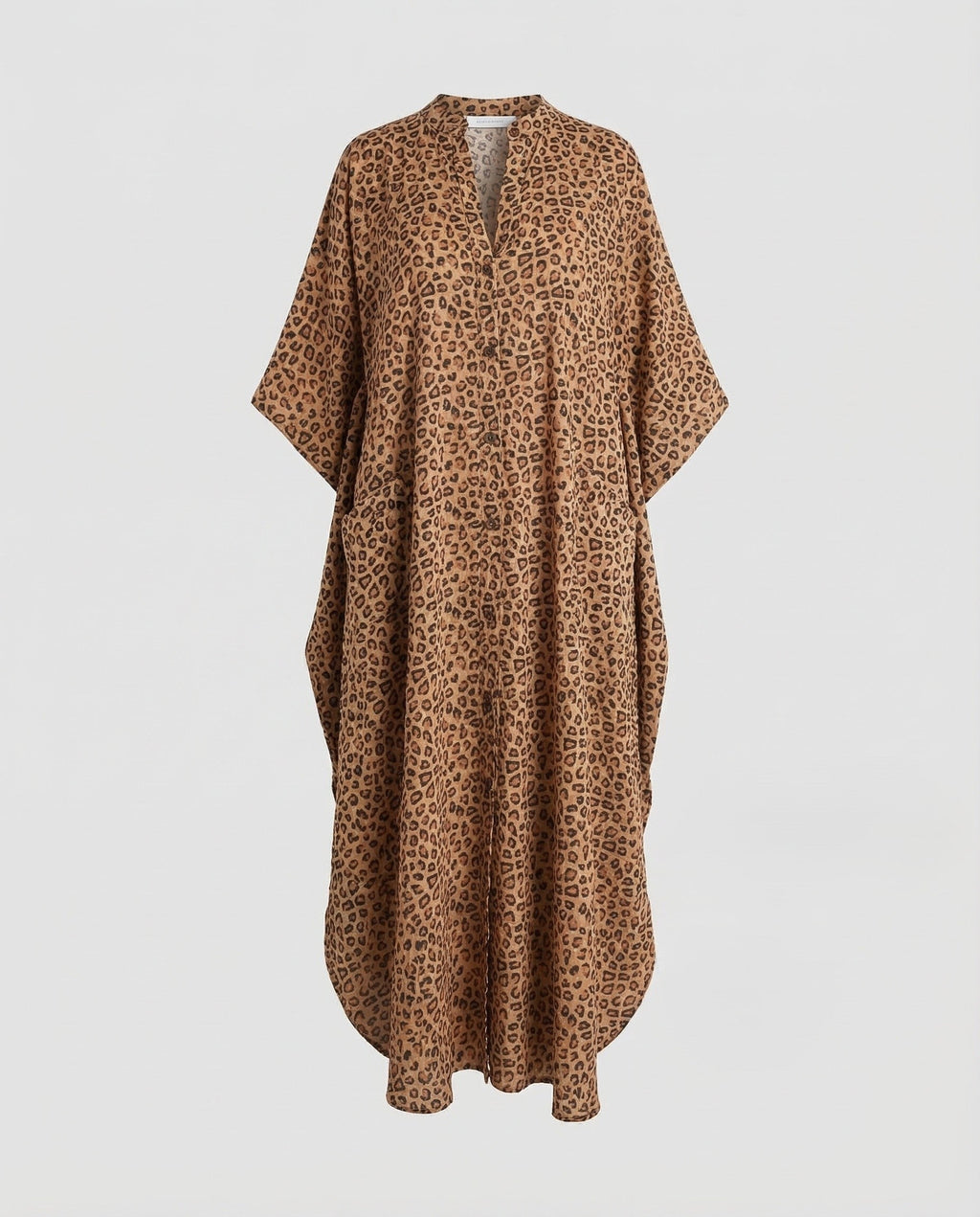 Damen Kaftan Kleid Maxi mit Taschen