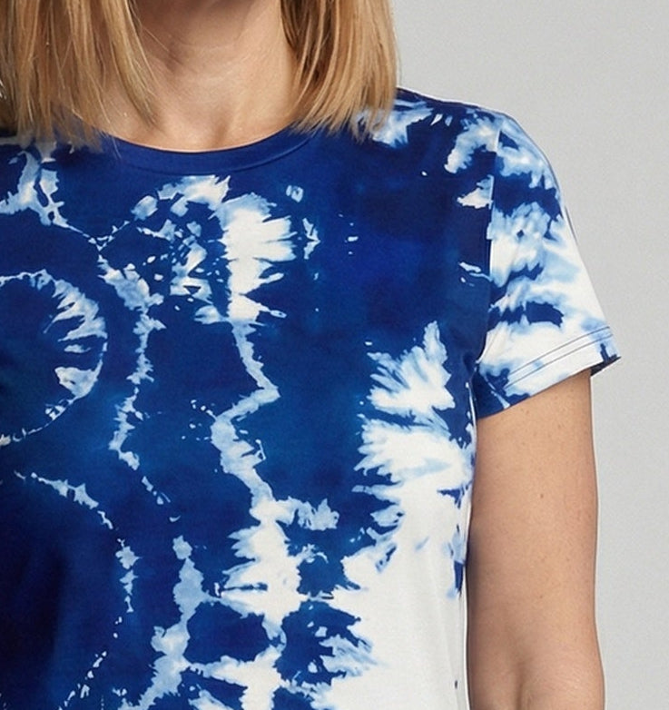 Printshirt Damen Pfauenmotiv Kurzarm