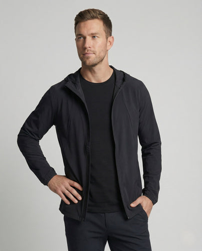 Herren Wasserabweisende Trainingsjacke mit Kapuze