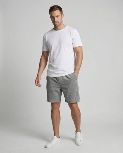 Herren Kord-Bermudas mit elastischem Bund