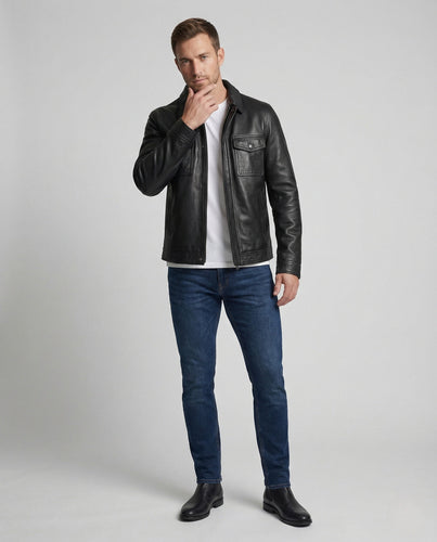 Herren Echtleder Fliegerblouson