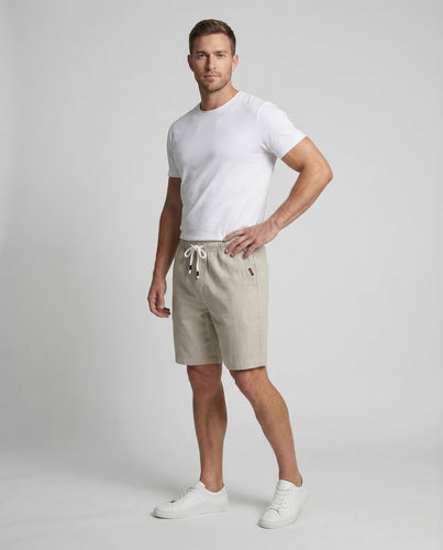 Herren Bermuda Baumwollmix Elastikbund