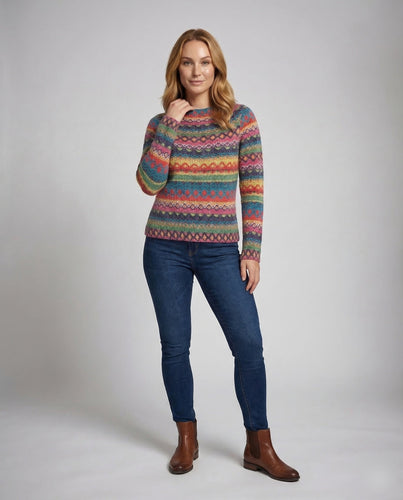 Damen Strickpullover aus Baumwollmischung mit Weichem Stoff & Bequemer Passform
