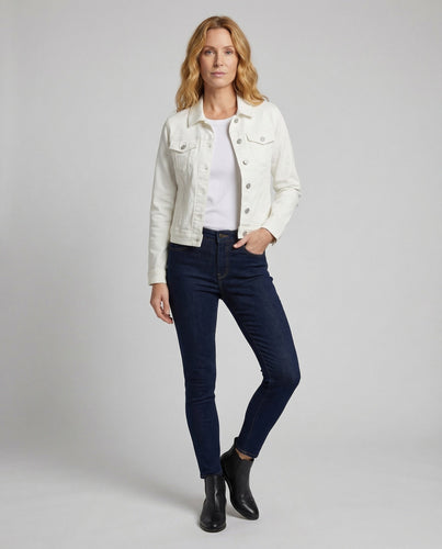 Damen Trucker Jeansjacke Used