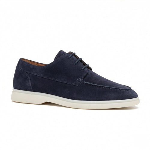 Herren Luxe Leather Schnürloafers mit Gummisohle & Komfort