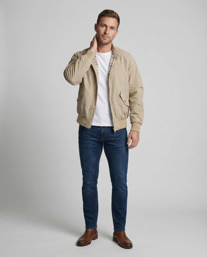 Herren Bomberjacke Kariert