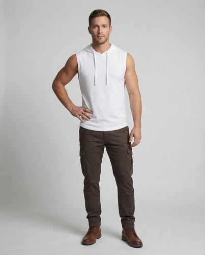 Herren Tanktop Kapuze