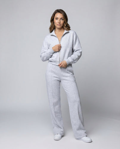 Damen Freizeitanzug Sweat-Palazzohose