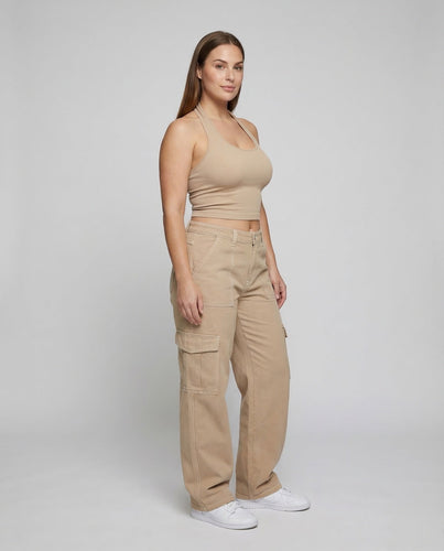 Damen Extraweite Cargohose Kniepatches