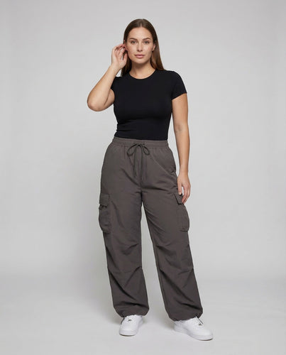Damen Extraweite Cargo-Hose Skater-Stil