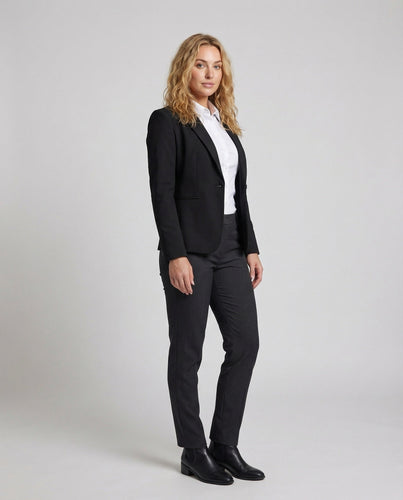 Damen Business-Blazer Ein-Knopf-Verschluss