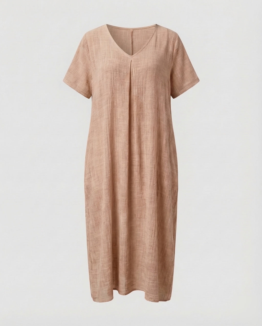 Damen Musselin-Maxikleid Lockerer Kaftan-Schnitt