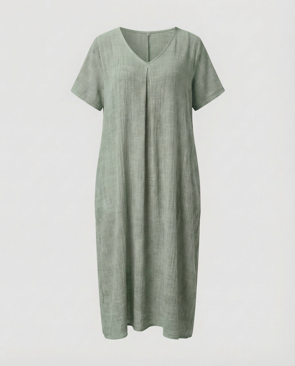 Damen Musselin-Maxikleid Lockerer Kaftan-Schnitt