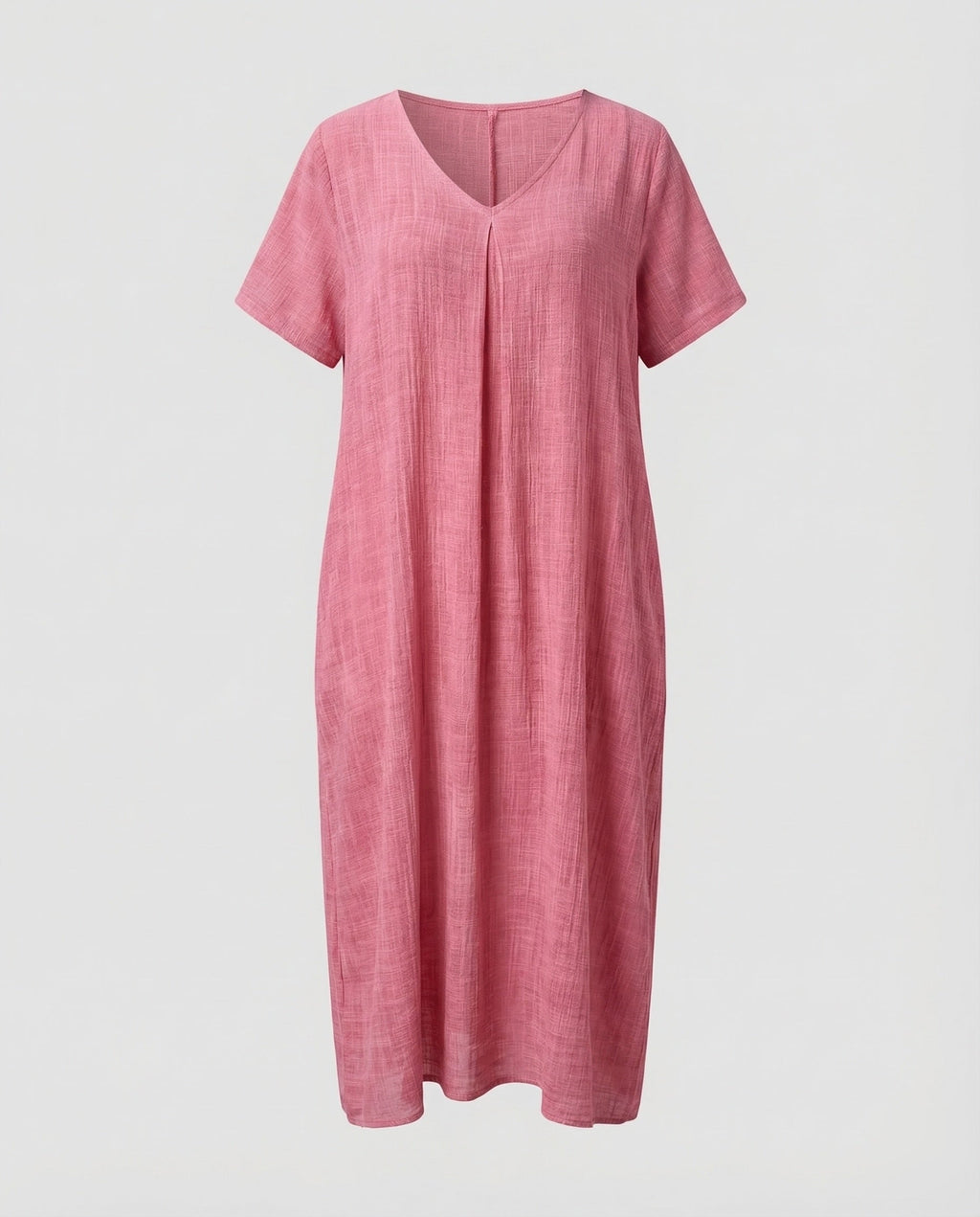 Damen Musselin-Maxikleid Lockerer Kaftan-Schnitt