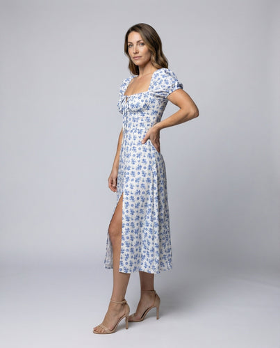 Damen gShopnorylümtes Midikleid im Prairie-Look