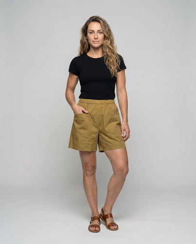 Damen weit geschnittene Baumwoll-Shorts