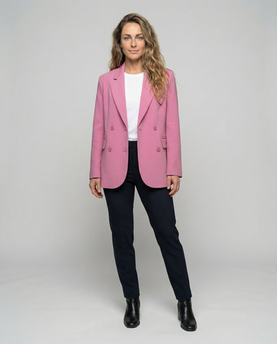 Damen Zweireiher-Blazer mit Pattentaschen