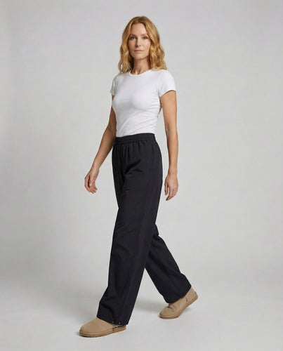 Damen weite Nylon-Freizeithose mit Tunnelzug