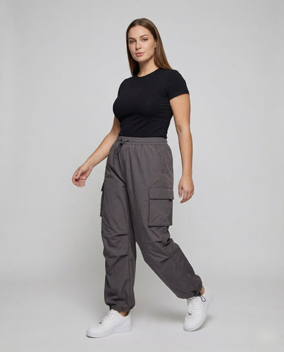 Damen Oversize-Cargohose im Utility-Stil