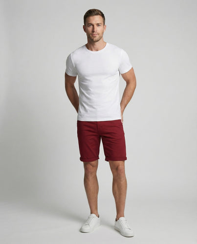 Herren Chino-Bermuda Schmal Umschlag Komfortbund