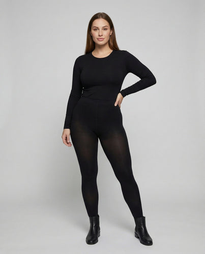 Damen nan hochgeschnittene Thermo-Shaping-Strumpfhose mit extra Stretch und formendem Komfortbund Shopnory