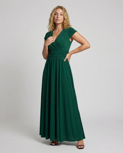 Damen Bodenlange Gala MischgewShopnorye Gala-Maxikleid