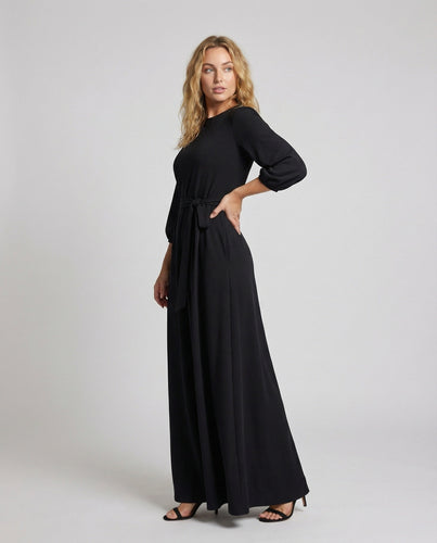 Damen Fließende Taillierte MischgewR&Be Maxikleid