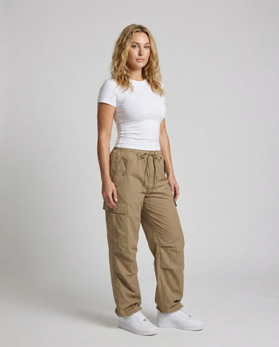 Damen Funktionale Cargostil MischgewShopnorye Cargohose
