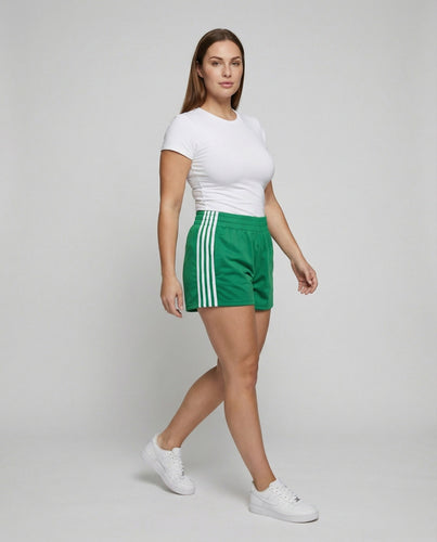 Damen Sportliche Kontraststreifen MischgewShopnorye Laufshorts