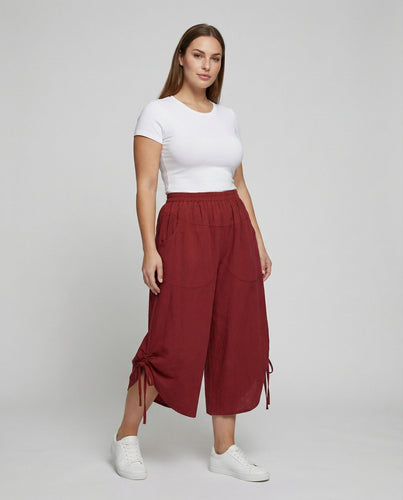 Damen Modische Zierkordel MischgewShopnorye Rock-Culotte