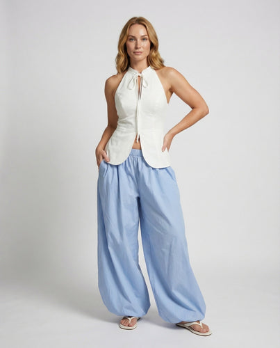 Damen Elegante Zarter Bindeschleife Satin Satin-Top