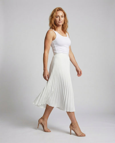 Damen Elegante Schwingende A-Linie Plissee Sonnenplissee-Maxirock