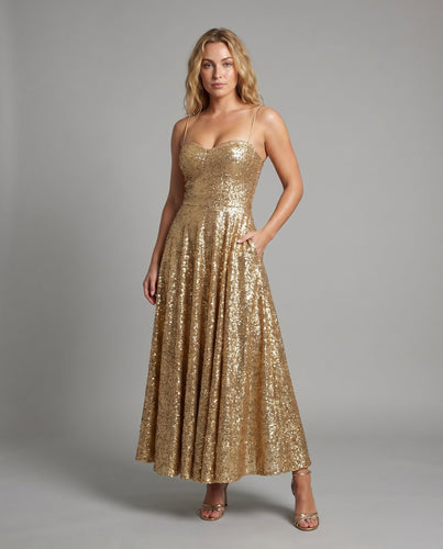 Damen Midikleid Trägerlos Bustier Faltenrock