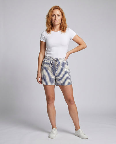 Damen lässige Kurzshorts mit hohem Bund und praktischen Seitentaschen