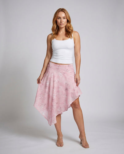 Damen Asymmetrischer Wickelrock mit animalischem Muster