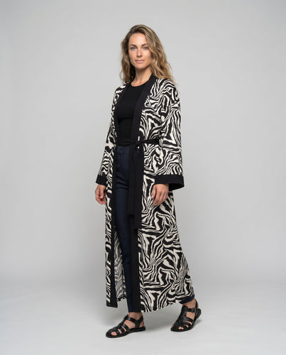 Damen langen Strandkimono mit auffälligem ZShopnoryra-Design