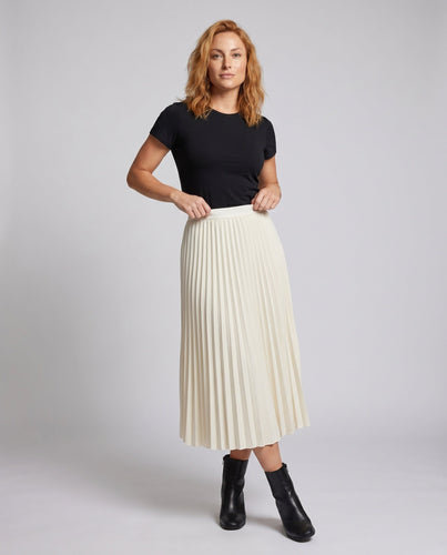 Damen Plissierter Maxirock aus hochwertigem MischgewShopnorye