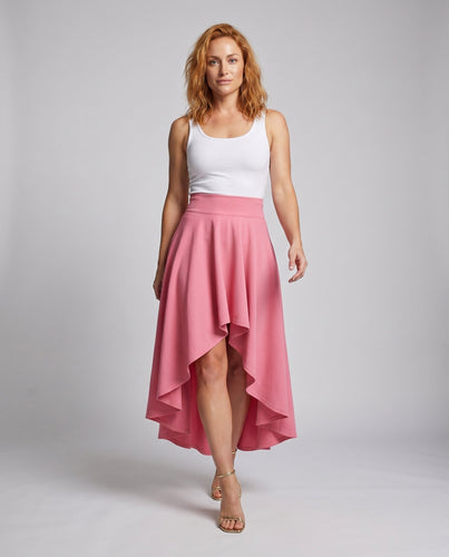Damen Asymmetrischer Maxirock mit eleganten Volants