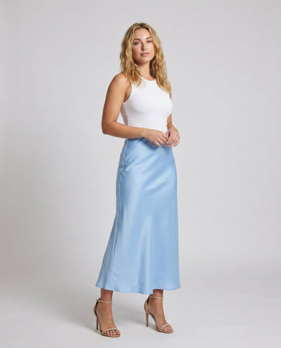 Damen Eleganter Maxirock mit schwingendem Saum aus hochwertigem Stoff