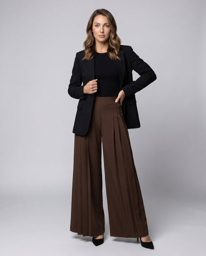 Damen weite Hochbundhose