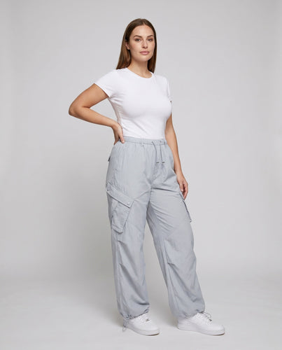 Damen Lässige Cargo-Hose mit weitem Schnitt und praktischen Taschen