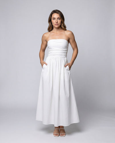 Damen Langarmkleid mit gerafftem Oberteil und elegantem Schnitt