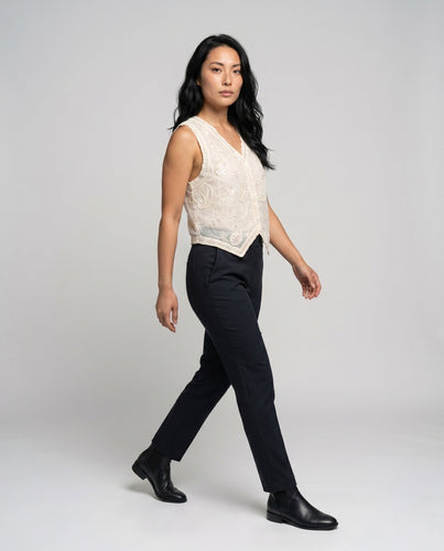 Damen Elegantes Häkel-Oberteil Shopnory