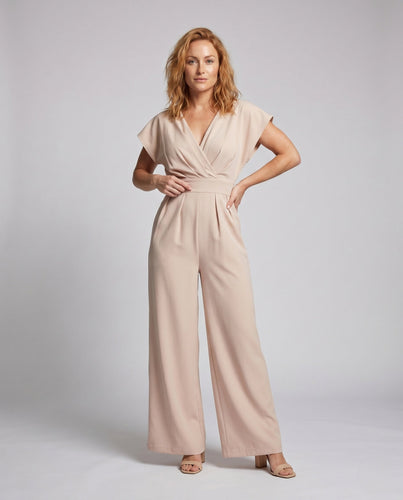 Damen Jumpsuit mit elegantem V-Ausschnitt und lässigem Schnitt