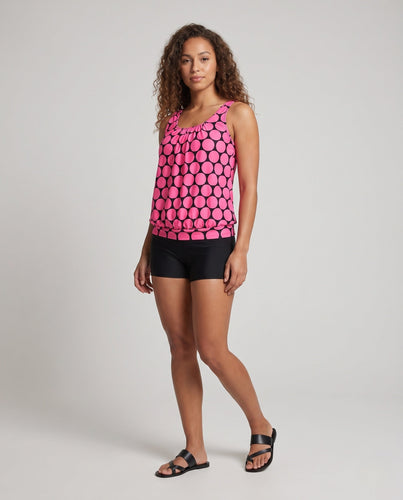 Damen eleganter Tankini mit modischem Muster Shopnory