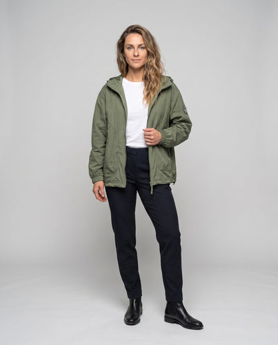 Unisex nan leichte winddichte Kapuzenjacke im Oversize-Schnitt mit verstellbarem Saum Shopnory