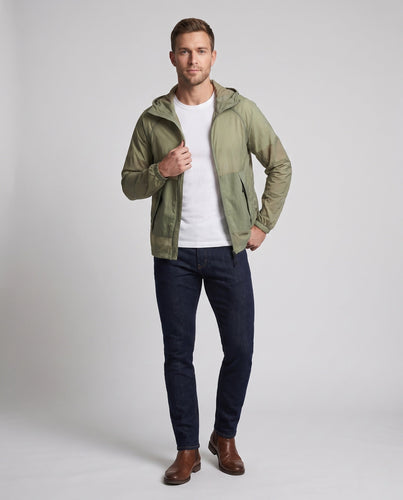 Unisex nan ultraleichte atmungsaktive Windjacke mit Kapuze, Packfunktion und Kordelzug Shopnory