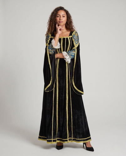 Frauen Elegantes Abendkleid mit Raffinierten Ärmeln Shop Nory