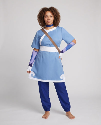 Damen asymmetrisches Crop-Top mit Bindegürtel und kontrastierenden Details Shop Nory